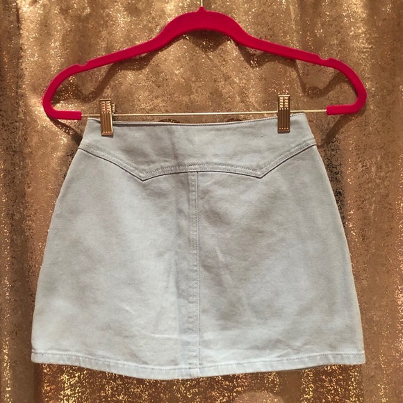 Light Blue Button Denim Skirt by Kendall & Kylie - Picture 3 of 4